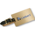 Brushed Or Polished Brass Luggage Tag